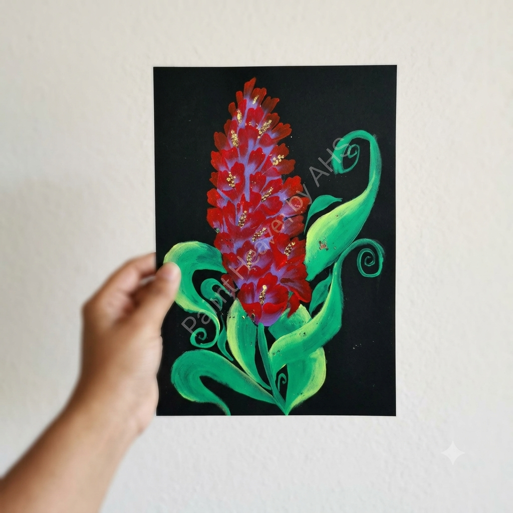 Paint Heaven by AHS printable wall art size guide, 6x8in and A4 print sizes